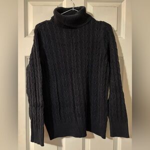 St John’s Bay Black Turtleneck Sweater XL